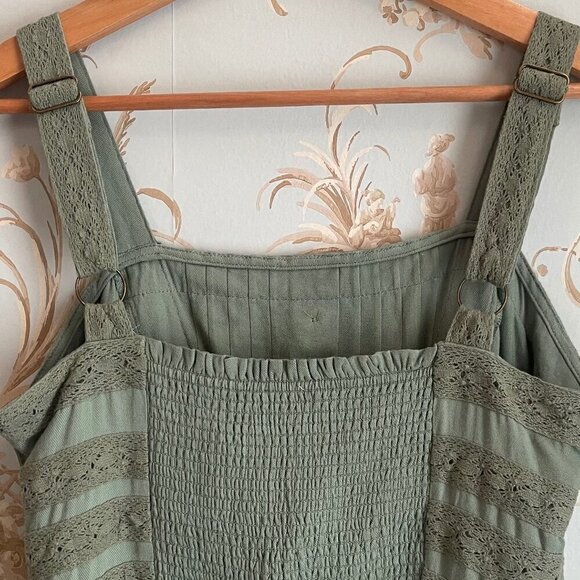 Matilda Jane Joanna Gaines Womens Dress S Lace Cottagecore Goblincore Mossy Boho - Picture 4 of 9